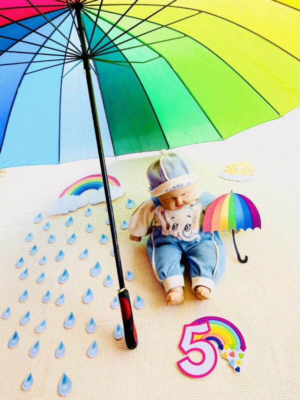 5th month birthday decoration