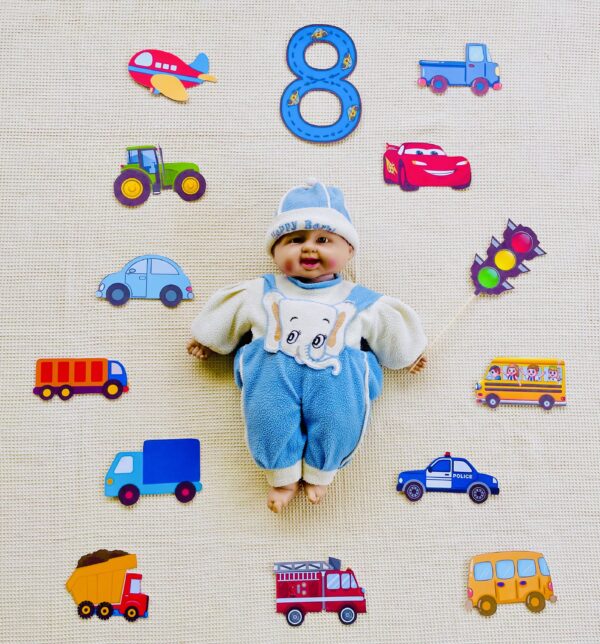 kids 8th month birthday decoration