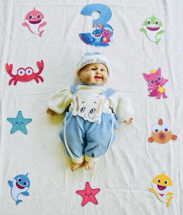 3rd month baby birthday decoration