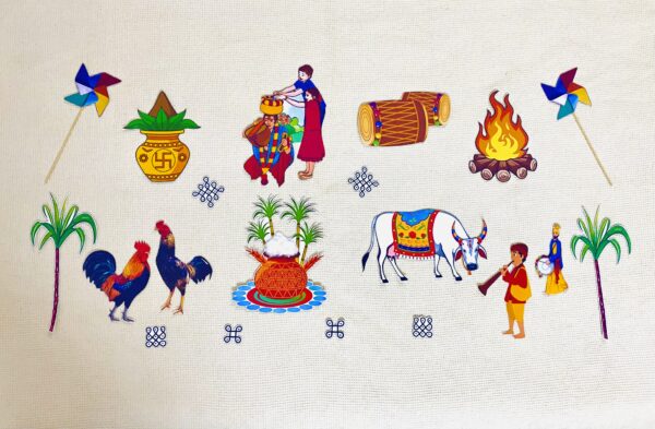 sankranthi decoration, levi decorations